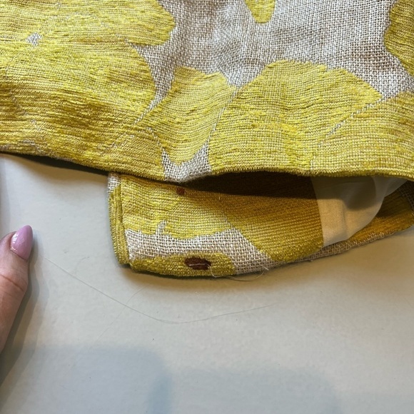 Zara tweed mixed pattern yellow blazer - Picture 11 of 12